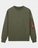 Толстовка Utility Pocket Crew Relaxed Fit (Alpha Industries)