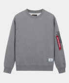 Толстовка Utility Pocket Crew Relaxed Fit (Alpha Industries)