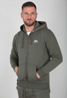 Толстовка Basic Zip Hoody SL (Alpha Industries)